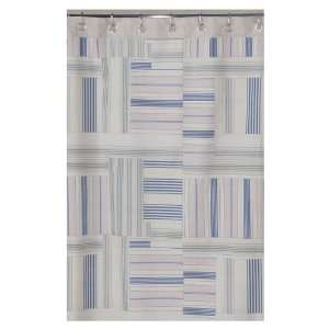    Creative Bath Ticking Stripe Shower Curtain: Home & Kitchen