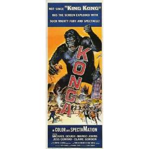  Konga Poster Movie B 27x40 Michael Gough Margo Johns Jess 