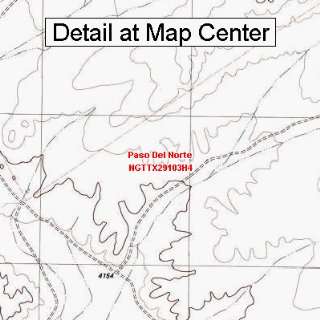  USGS Topographic Quadrangle Map   Paso Del Norte, Texas 