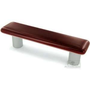  Hot knobs   solids collection   3 centers handle in garnet red 