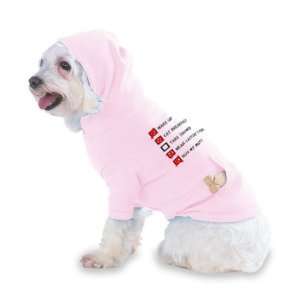 HUG MY MUTT CHECKLIST Hooded (Hoody) T Shirt with pocket for your Dog 
