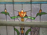 Beautiful art neavou /art deco stain glass window set  