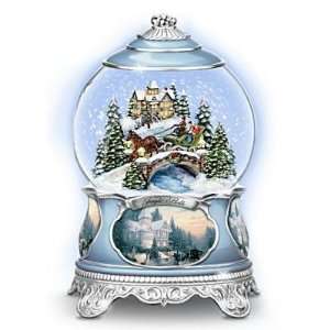   Thomas Kinkade We Wish You a Merry Christmas Snow Globe: Everything