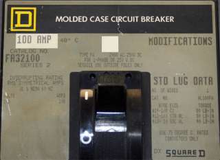 Square D FA32100 Circuit Breaker 100 Amp  