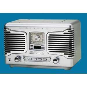 Teac Retro CD Player Radio Silver:  Home & Kitchen