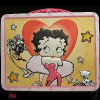 Betty Boop Heart Lunch Box Tin (Tote) L150  