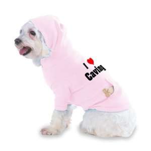  I Love/Heart Caving Hooded (Hoody) T Shirt with pocket for 