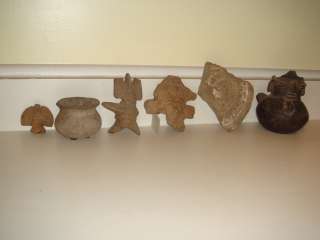   Ancient Pre Columbian / Mayan Artifacts   Terra Cotta Figures, etc