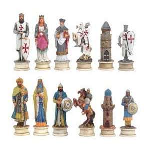  Crusade Chess Set Iv, King3 1/4   Chess Chessmen Sports 