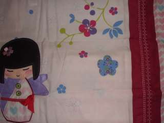   Doll Oriental Japanese Single Quilt/Doona Cover + Cushion Bedding Set