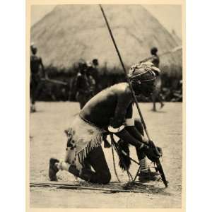  1930 Shilluk Man Sudan African Costume Hugo Bernatzik 
