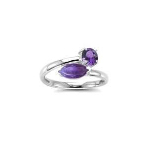  0.99 Cts Amethyst Ring in 14K Yellow Gold 3.5 Jewelry