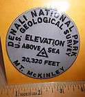 Embroidered Alaska Patch Mt Mckinley Survey marker cool alaska 