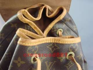100% Authentic Pre owned Louis Vuitton Large Montsouris GM Backpack 
