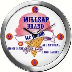  MILLSAP 14 Inch Ice Cream Metal Clock Quartz Movement 