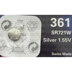  One (1) X Renata 361 Sr721W Silver Oxide Watch Battery 1 