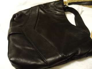 NEW michael kors beautiful black leather shoulder tote jamesport new 