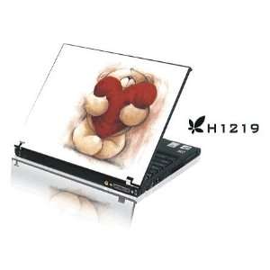  15.4 Laptop Notebook Skins Sticker Cover H1219 Bear Heart 