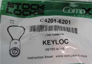 Chicago KeyLoc Key Locking Security Ring Keychain C4201  