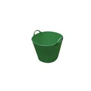  Double Tuf FlexTub Poly/Rubber   11 gal   Green   Case of 
