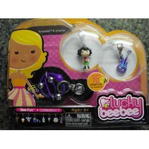   Lucky Bee Bee Charming Bracelet & Charms (Girl & Guitar): Toys & Games