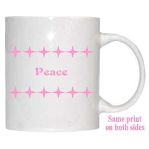  Personalized Name Gift   Peace Mug 