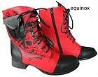 IRON FIST COMBAT BOOTS AMERICAN NIGHTMARE RED UK 5 eur 38 SALE