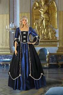Gothic Dress No. 35 Blue, Black