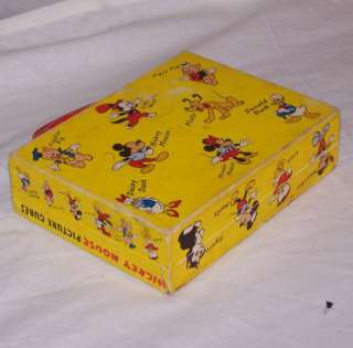 Antique Mickey Mouse Picture Cubes Puzzle Blocks  