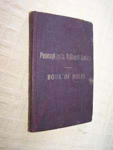 1925 PA Pennsylvania Railroad Operating Rules Book  
