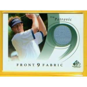   Golf Front 9 Fabric Tournament Worn Shirt Card #F9S TP / PGA Sports