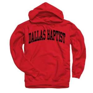 Dallas Baptist Patriots Red Arch Hooded Sweatshirt:  Sports 