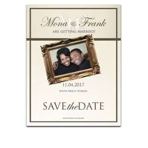  25 Save the Date Cards   Butterfly Taupe II Office 