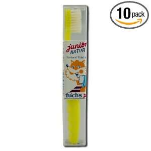 Fuchs   Junior natur, Toothbrushes, Natural bristles, Med Pack 10 per 