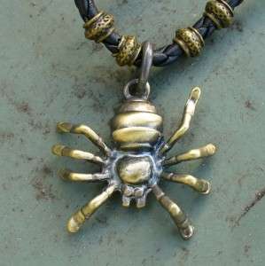 Steampunk SPIDER Pendant Necklace choker Vampire Gothic  