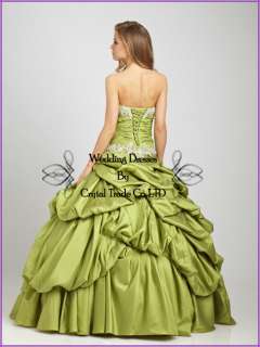 2012 Quinceanera Wedding Ball Gown/Prom Evening dress US SZ4 6 8 10 12 