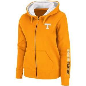  Volunteers Ladies Tennessee Orange Titan Full Zip Hoodie Sweatshirt 