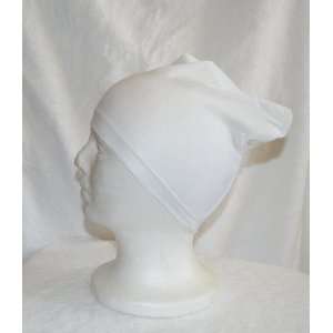    White WaveCap hat   Spandex Dome Du rag Cap