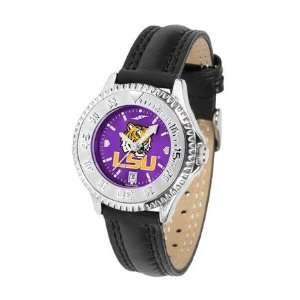 Louisiana State LSU Tigers NCAA Womens Leather Wrist Watch:  