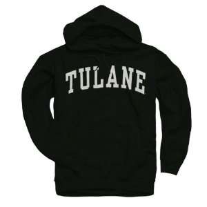  Tulane Green Wave Green Arch Hooded Sweatshirt: Sports 