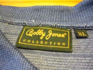 Bobby Jones 100% cotton short sleeve polo golf shirt adult size XL 