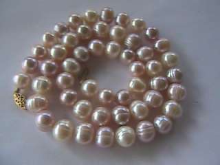 Beautiful Vintage Yellow Gold SALT WATER Cultured Pearl Necklace 