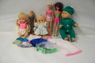   80, Platinum Barbie 66, Kewpie, 9 Stephie from 1973, clothes, etc