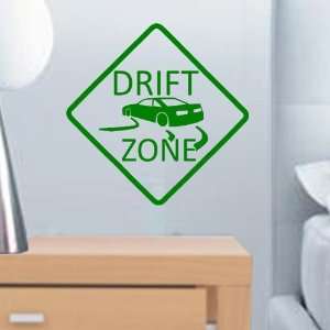  StikEez Green Drift Zone Wall Decal Sign