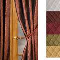Chai Embroidered Faux Silk 108 inch Curtain Panel  Overstock