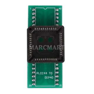 NEW Universal PLCC44 to DIP40 Programmer Socket Adapter Converter 