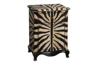Hand Painted Zebra Print Accent Chest  Overstock