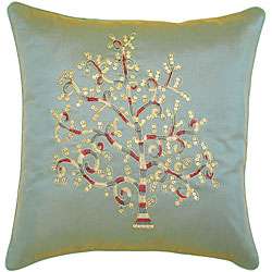Decorative Asian Bodhi Tree Blue Green Pillow Sham  Overstock