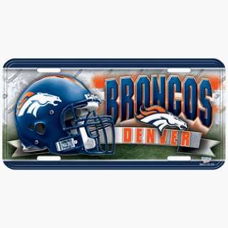  Denver Broncos Embossed Hi Definition Metal License Plate 