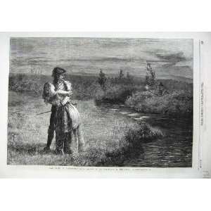   : Fine Art 1869 Fair Helen Kirkconnel Man Woman River: Home & Kitchen